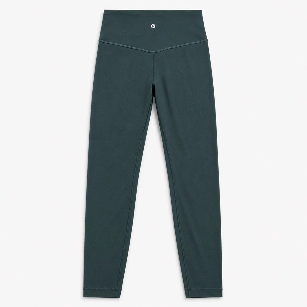 Lululemon Align High-Rise Pant 25‎ Nulu Leggings Teal Green Size 4 Gym